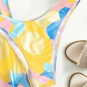 All over print bikini with pants